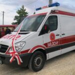 02.07.2021. Włochy. Przekazanie do OSP  samochodu marki Mercedes-Benz Sprinter / Marta Gajda / Radio Kielce