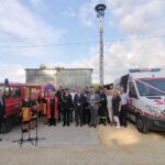 02.07.2021. Włochy. Przekazanie do OSP  samochodu marki Mercedes-Benz Sprinter / Marta Gajda / Radio Kielce