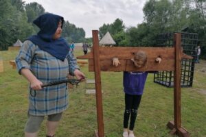 03.07.2021. Stradów w gminie Czarnocin. Piknik średniowieczny / Marta Gajda / Radio Kielce