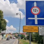 06.07.2021. Pińczów. Zmiana organizacji ruchu / Marta Gajda / Radio Kielce