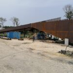 14.07.2021. Busko-Zdrój. Budowa kładki pieszo-rowerowej nad ulicą Starkiewicza oraz przebudowa ulicy Rokosza / Marta Gajda / Radio Kielce