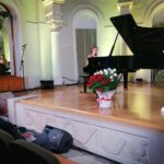 14.07.2021. Busko-Zdrój. XXVI Międzynarodowy Festiwal „Lato z Chopinem” im. Barbary Hesse-Bukowskiej. Na zdjęciu (przy fortepianie): Anfisa Bobylova z Ukrainy / Marta Gajda / Radio Kielce