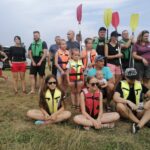 17.07.2021. Pińczów. III spływ kajakowy imienia Jerzego Głowackiego na trasie Pińczów-Chroberz / Marta Gajda / Radio Kielce