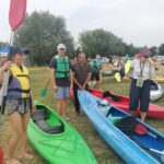 17.07.2021. Pińczów. III spływ kajakowy imienia Jerzego Głowackiego na trasie Pińczów-Chroberz / Marta Gajda / Radio Kielce