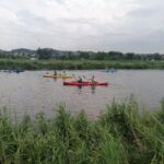 17.07.2021. Pińczów. III spływ kajakowy imienia Jerzego Głowackiego na trasie Pińczów-Chroberz / Marta Gajda / Radio Kielce