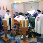 29.07.2021. Miechów. Pogrzeb Zygmunta Szopy, byłego wojewody kieleckiego / Marta Gajda / Radio Kielce