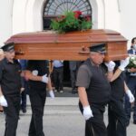 29.07.2021. Miechów. Pogrzeb Zygmunta Szopy, byłego wojewody kieleckiego / Marta Gajda / Radio Kielce