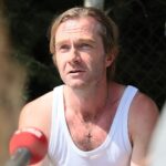 28.07.2021. Bocheniec. Film "Łuna" w reżyserii Konrada Łęckiego. Na zdjęciu: Łukasz Węgrzynowski - aktor, odtwórca głównej roli / Wiktor Taszłow / Radio Kielce