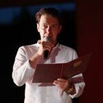 30.07.2021. Kielce. 76. rocznica rozbicia więzienia przez oddział "Szarego". Na zdjęciu: Marcin Kwaśny - aktor / Wiktor Taszłow / Radio kielce