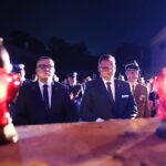 30.07.2021. Kielce. 76. rocznica rozbicia więzienia przez oddział "Szarego". Na zdjęciu (w środku): Jan Józef Kasprzyk - szef Urzędu do Spraw Kombatantów i Osób Represjonowanych / Wiktor Taszłow / Radio kielce