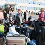 31.07.2021. Kielce. Wyjazd podopiecznych Świętokrzyskiego Stowarzyszenia "Niepełnosprawni Plus"  na obóz rehabilitacyjny do Sarbinowa nad Bałtyk / Wiktor Taszłow / Radio Kielce