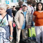 31.07.2021. Kielce. Wyjazd podopiecznych Świętokrzyskiego Stowarzyszenia "Niepełnosprawni Plus"  na obóz rehabilitacyjny do Sarbinowa nad Bałtyk / Wiktor Taszłow / Radio Kielce