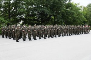 31.07.2021. Kielce. Przysięga wojskowa w Centrum Przygotowań do Misji Zagranicznych / Wiktor Taszłow / Radio Kielce