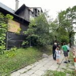 15.07.2021. Kielce. Uszkodzone zabezpieczenia domu przy ulicy Żeromskiego 41 / Jarosław Kubalski / Radio Kielce