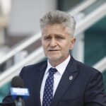 19.07.2021. Kielce. Przekazanie promes dla strażaków ochotników z województwa świętokrzyskiego. Na zdjęciu: Krzysztof Słoń - senator PiS / Jarosław Kubalski / Radio Kielce