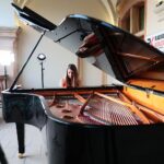 31.07.2021. Kielce. „Chopinowskie Inspiracje”. Koncert duetu fortepianowego Novi Piano Duo w składzie Anna Wielgus i Grzegorz Nowak / Wiktor Taszłow / Radio Kielce