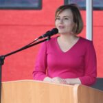31.07.2021. Bilcza. Jubileusz 95-lecia OSP Bilcza i otwarcie nowej remizy. Na zdjęciu: Anna Krupka - wiceminister kultury, dziedzictwa narodowego i sportu / Wiktor Taszłow / Radio Kielce