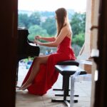 31.07.2021. Kielce. „Chopinowskie Inspiracje”. Koncert duetu fortepianowego Novi Piano Duo w składzie Anna Wielgus i Grzegorz Nowak / Wiktor Taszłow / Radio Kielce