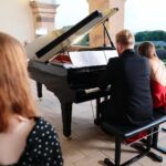 31.07.2021. Kielce. „Chopinowskie Inspiracje”. Koncert duetu fortepianowego Novi Piano Duo w składzie Anna Wielgus i Grzegorz Nowak / Wiktor Taszłow / Radio Kielce