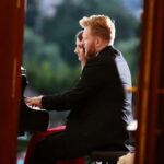 31.07.2021. Kielce. „Chopinowskie Inspiracje”. Koncert duetu fortepianowego Novi Piano Duo w składzie Anna Wielgus i Grzegorz Nowak / Wiktor Taszłow / Radio Kielce