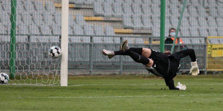 29.05.2021. Kielce. 32. kolejka Fortuna 1 Ligi: Korona Kielce - Arka Gdynia / Wiktor Taszłow / Radio Kielce