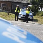 08.07.2021. Bartoszowiny. Wzmożone kontrole drogowe prowadzone przez świętokrzyskich policjantów wraz grupą „Speed” / Jarosław Kubalski / Radio Kielce