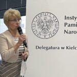 10.07.2021. Kielce. Konferencja naukowa „Wieś podczas II wojny Światowej. Po pacyfikacji - losy i pamięć”. Na zdjęciu Dorota Koczwańska-Kalita, naczelnik kieleckiej delegatury Instytutu Pamięci Narodowej / Michał Kita / Radio Kielce