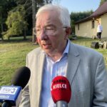 17.07.2021. Jeżynów. Piknik podczas którego politycy i sympatycy PiS promowali nowy program społeczno-gospodarczy rządu. Na zdjęciu: Krzysztof Lipiec - poseł PiS / Michał Kita / Radio Kielce