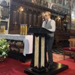 17.07.2021. Sandomierz. Festiwal Muzyki klasycznej "Ucho Igielne". Koncert Polskiej Opery Królewskiej z Zespołem Muzyki Dawnej oraz wybitną sopranistką Anną Radziejewską. Na zdjęciu: Maciej Kusztal - dyrektor artystyczny Festiwalu Muzyki Klasycznej „Ucho Igielne” / Grażyna Szlęzak-Wójcik / Radio Kielce