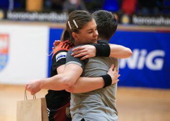 Na zdjęciu: Paulina Kasprzyk / Fot. Tomasz Fafara / koronahandball.pl