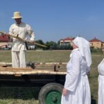 24.07.2021. Nadbrzezie. Staropolskie żniwa / Grażyna Szlęzak-Wójcik / Radio Kielce