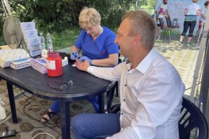 24.07.2021. Sandomierz. Piknik zdrowotny NFZ / Grażyna Szlęzak-Wójcik / Radio Kielce