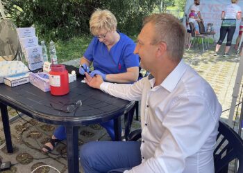 24.07.2021. Sandomierz. Piknik zdrowotny NFZ / Grażyna Szlęzak-Wójcik / Radio Kielce