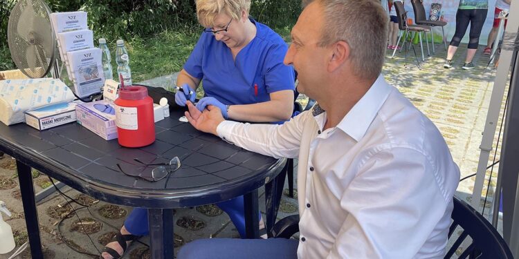 24.07.2021. Sandomierz. Piknik zdrowotny NFZ / Grażyna Szlęzak-Wójcik / Radio Kielce
