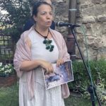 24.07.2021. Sandomierz. Dom Długosza. Festiwal „Ucho Igielne”. Koncert Pawła Niziołka. Na zdjęciu Magdalena Kusztal - pomysłodawczyni i organizatorka Festiwalu „Ucho Igielne” / Grażyna Szlęzak-Wójcik / Radio Kielce