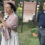 24.07.2021. Sandomierz. Dom Długosza. Festiwal „Ucho Igielne”. Koncert Pawła Niziołka. Na zdjęciu Magdalena Kusztal - pomysłodawczyni i organizatorka Festiwalu „Ucho Igielne oraz Maciej Kusztal - dyrektor artystyczny festiwalu / Grażyna Szlęzak-Wójcik / Radio Kielce