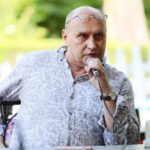 05.07.2021. Busko-Zdrój. Kawiarenka Festiwalowa. Na zdjęciu: Włodek Pawlik - kompozytor, / Wiktor Taszłow / Radio Kielce