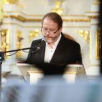 05.07.2021. Busko-Zdrój. Tryptyk Rzymski Jana Pawła II w kościele Niepokalanego Poczęcia NMP. Na zdjęciu: Artur Żmijewski - aktor / Wiktor Taszłow / Radio Kielce