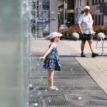 07.07.2021. Kielce. Fontanny miejskie. Fontanna na placu Konstytucji 3 Maja / Wiktor Taszłow / Radio Kielce