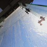 07.07.2021. Kielce. Fontanny miejskie. Ściana wodna obok Urzędu Miasta / Wiktor Taszłow / Radio Kielce