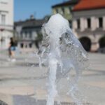 07.07.2021. Kielce. Fontanny miejskie. Fontanna na Rynku / Wiktor Taszłow / Radio Kielce