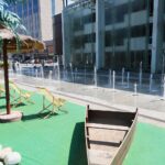 07.07.2021. Kielce. Fontanny miejskie. Fontanna na placu Konstytucji 3 Maja / Wiktor Taszłow / Radio Kielce