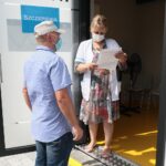 10.07.2021. Kielce. Świętokrzyski Urząd Wojewódzki. Akcja „Zaszczep się w wakacje” / Wiktor Taszłow / Radio Kielce