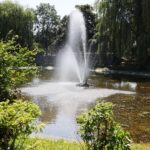 07.07.2021. Kielce. Fontanny miejskie. Fontanna przy ulicy Bohaterów Warszawy / Wiktor Taszłow / Radio Kielce