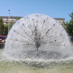 07.07.2021. Kielce. Fontanny miejskie. Fontanna przy ulicy Źródłowej / Wiktor Taszłow / Radio Kielce