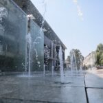 07.07.2021. Kielce. Fontanny miejskie. Fontanna na placu Konstytucji 3 Maja / Wiktor Taszłow / Radio Kielce