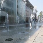 07.07.2021. Kielce. Fontanny miejskie. Fontanna na placu Konstytucji 3 Maja / Wiktor Taszłow / Radio Kielce