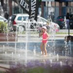 07.07.2021. Kielce. Fontanny miejskie. Fontanna na placu Konstytucji 3 Maja / Wiktor Taszłow / Radio Kielce