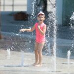 07.07.2021. Kielce. Fontanny miejskie. Fontanna na placu Konstytucji 3 Maja / Wiktor Taszłow / Radio Kielce