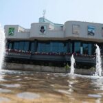 07.07.2021. Kielce. Fontanny miejskie. Fontanna na Placu Moniuszki / Wiktor Taszłow / Radio Kielce